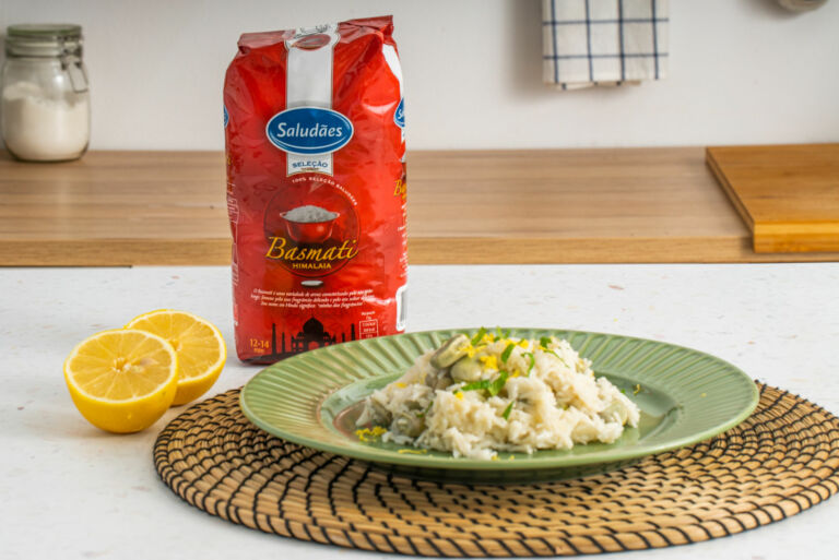 Foto de Arroz de favas com hortelã e raspa de limão