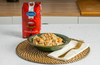 arroz indiano com frutos secos